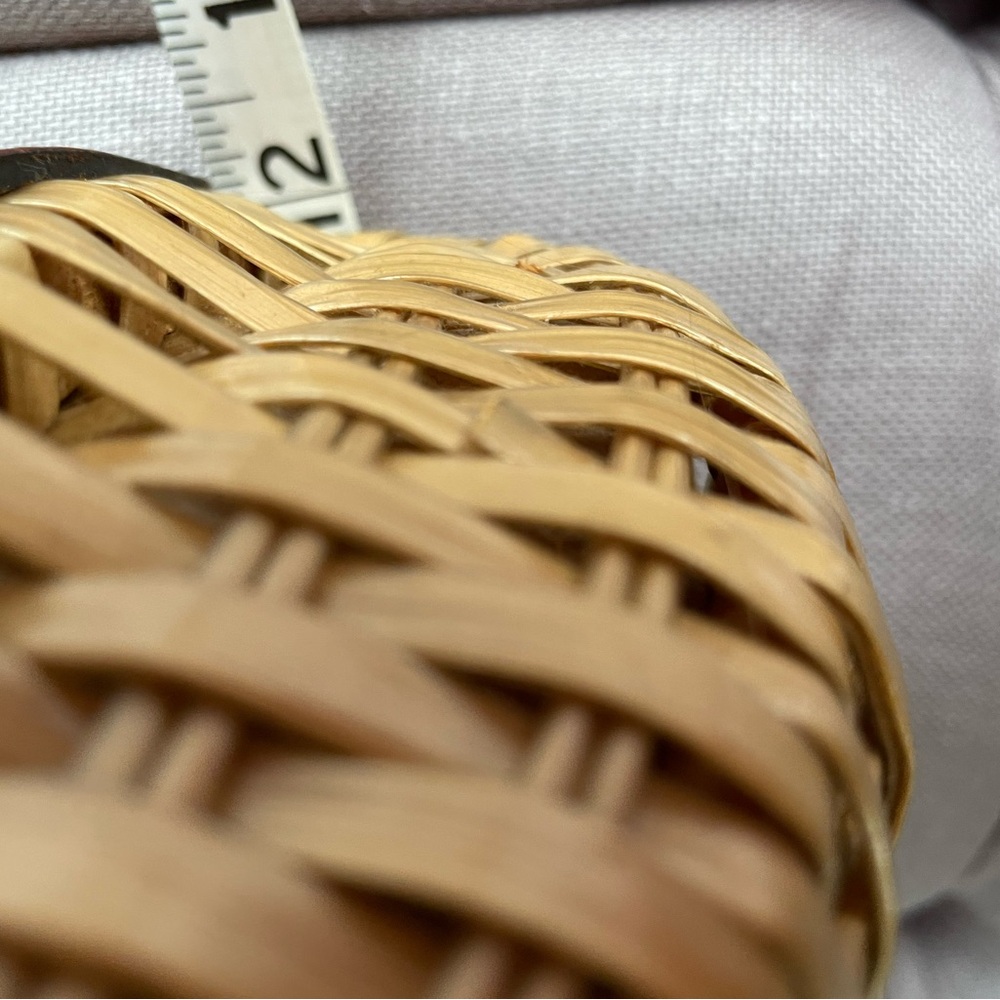 VINTAGE Simon Rattan Woven Handbag Handmade in Hong Kong Designed by Ernest Blum - Picture 14 of 16